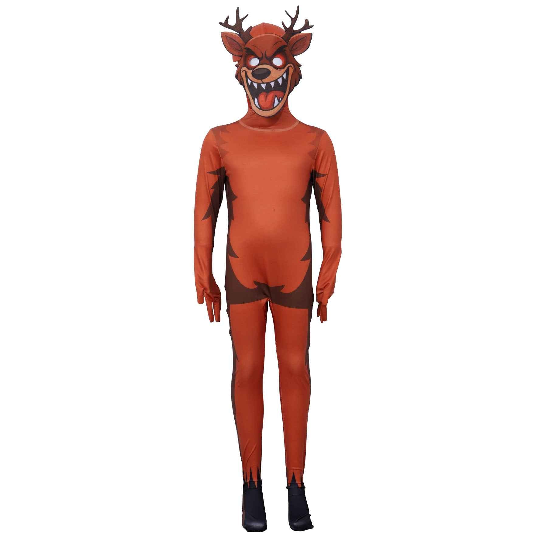 99 Nights in The Forest Bodysuit Costume Deer Animals Gaming Outfit Xmas
