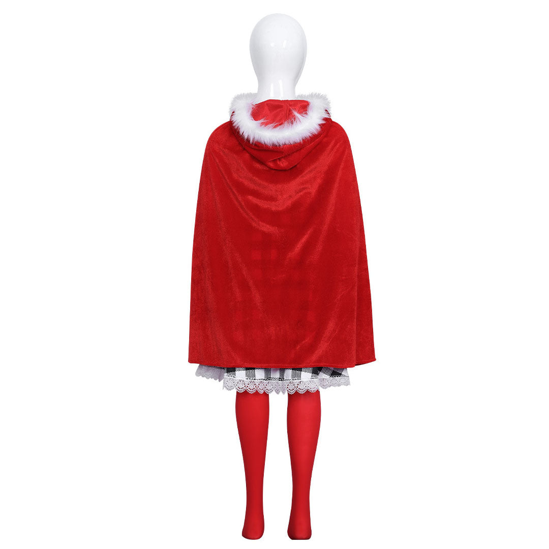 Girls Cindy Lou Who Costume Christmas Kids Whoville Dress Sets