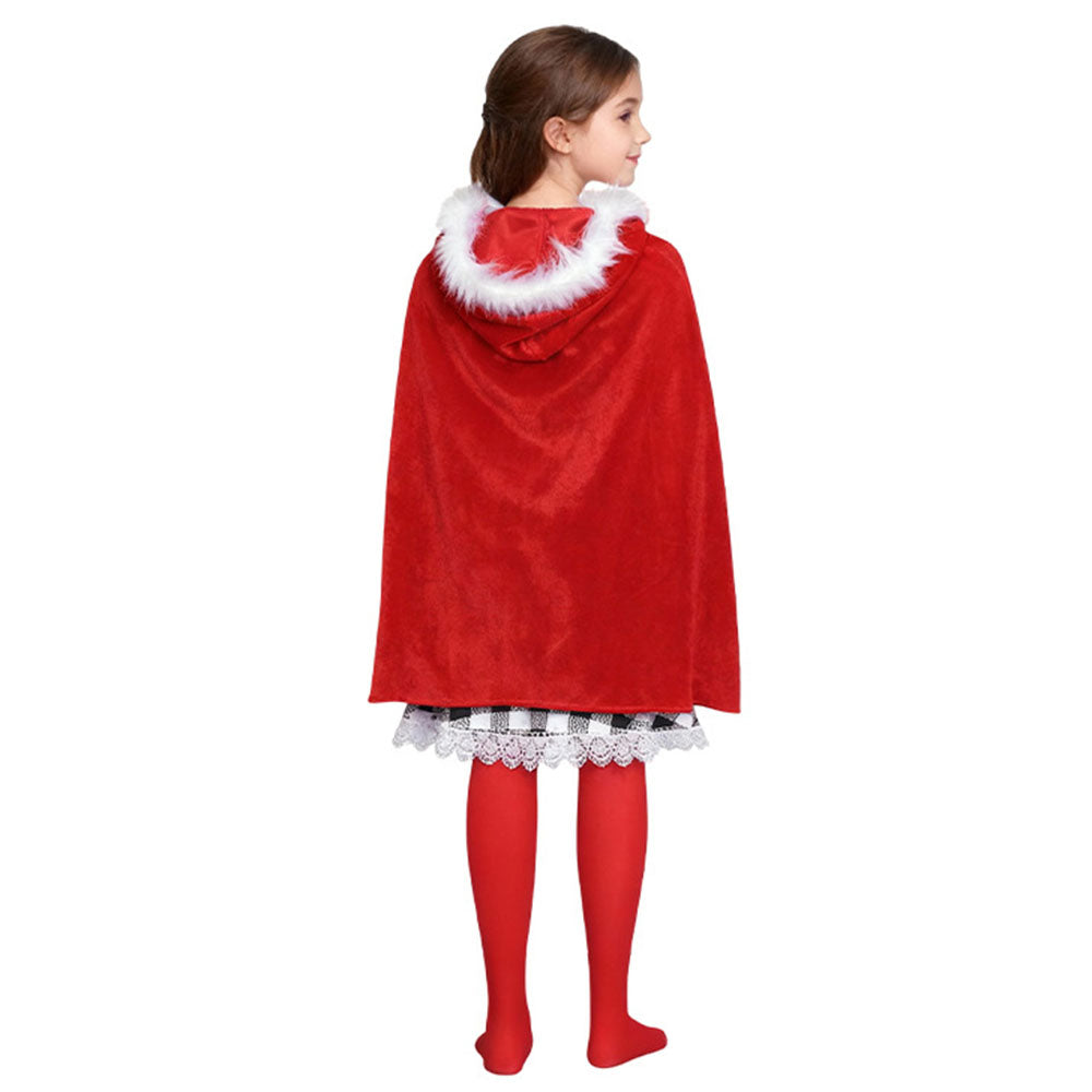 Girls Cindy Lou Who Costume Christmas Kids Whoville Dress Sets