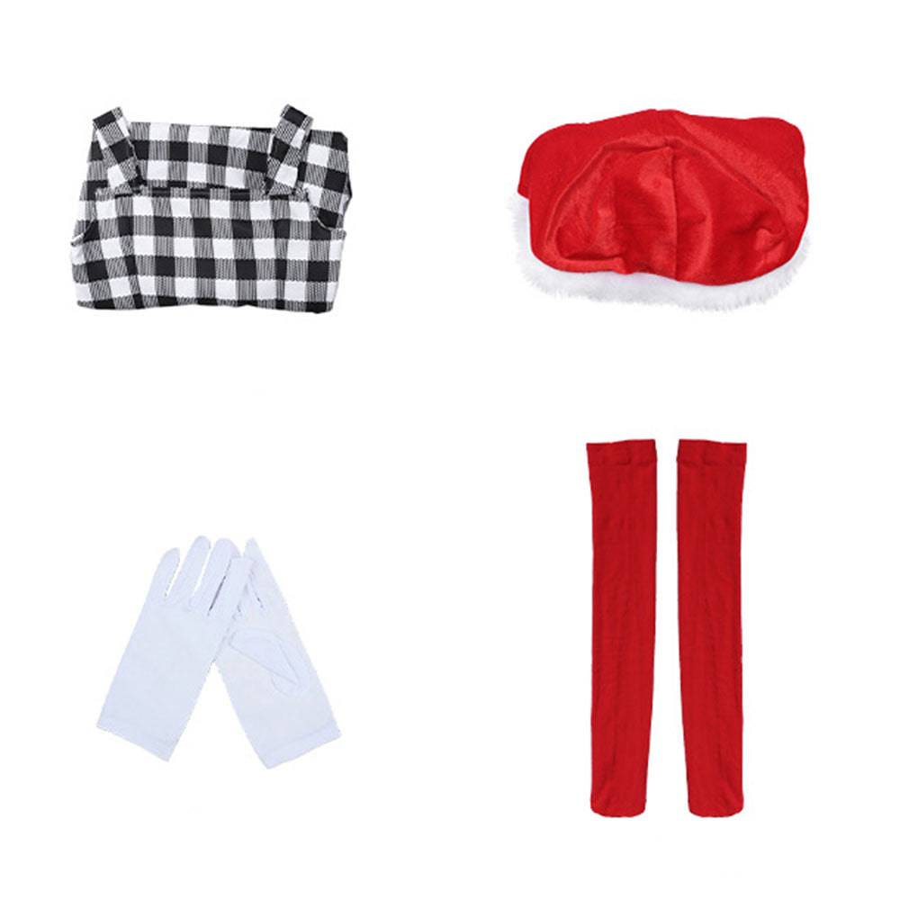 Girls Cindy Lou Who Costume Christmas Kids Whoville Dress Sets