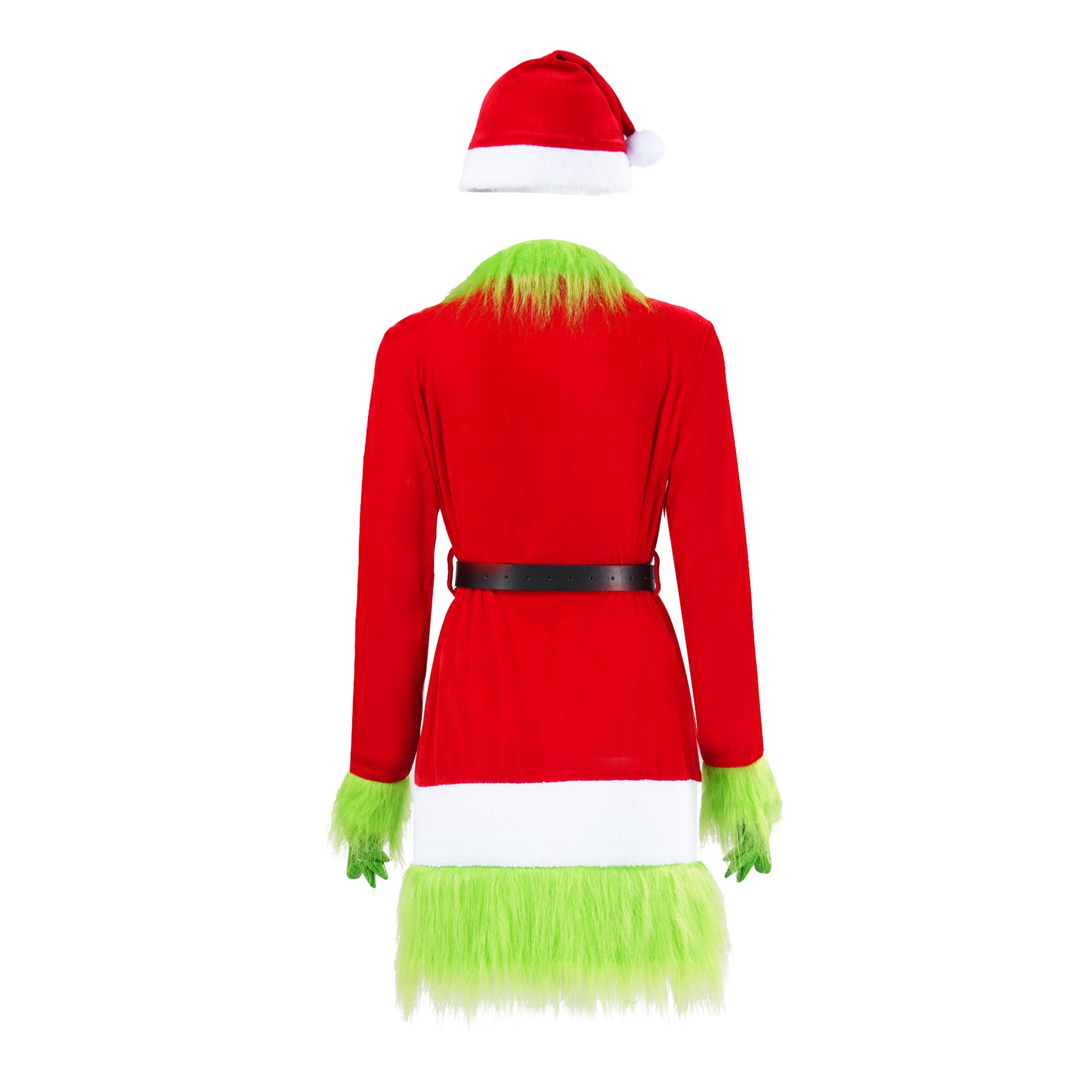 Christmas Spot Green Hair Monster Grinch Cosplay Costume Santa Xmas Outfits