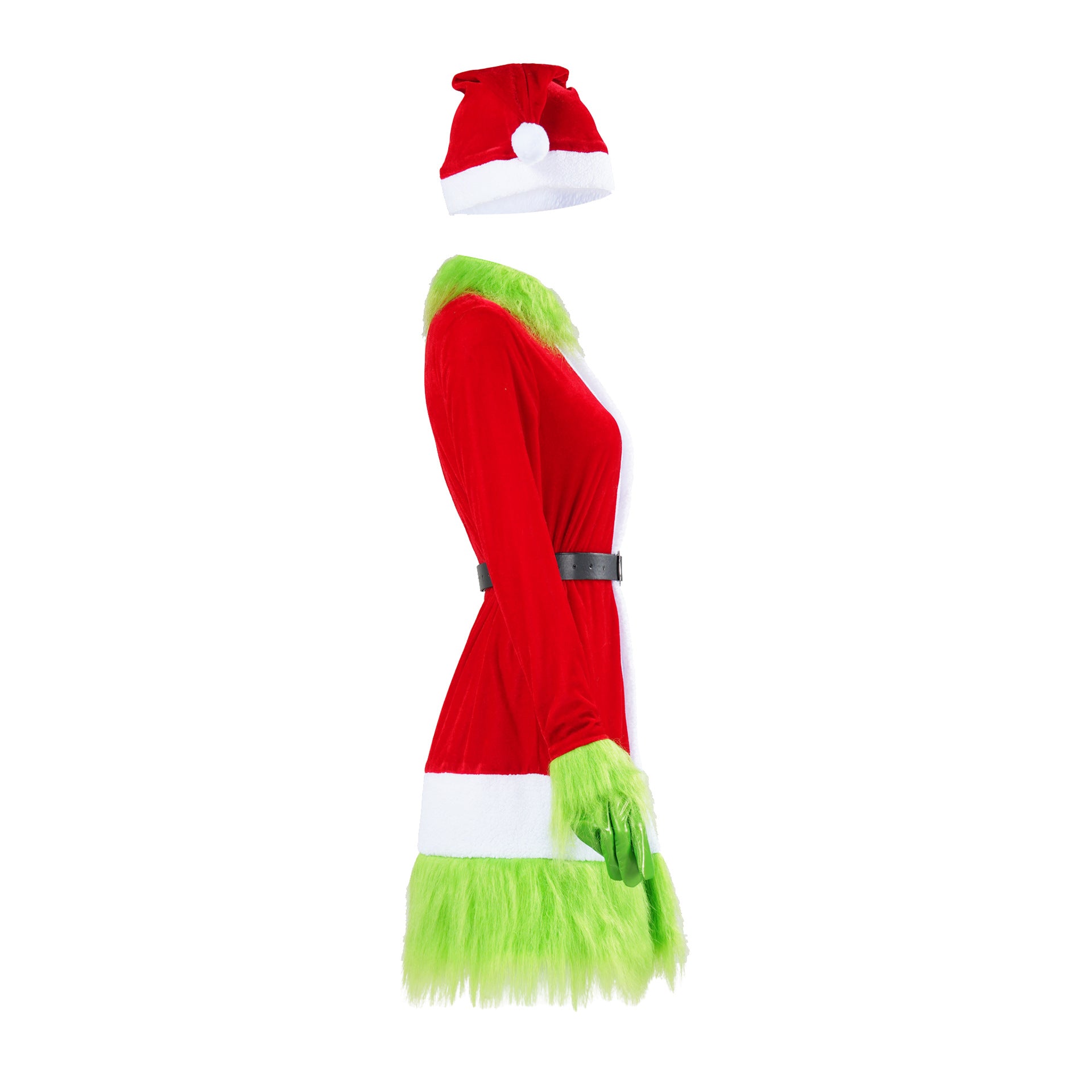 Christmas Spot Green Hair Monster Grinch Cosplay Costume Santa Xmas Outfits