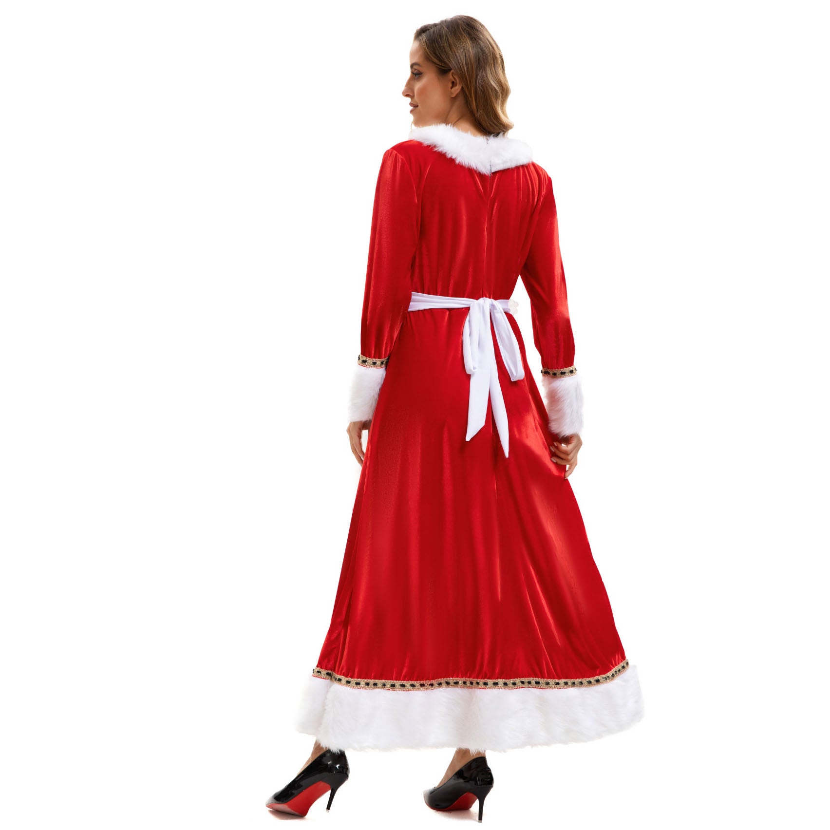 Christmas Women's Dress for Adult Party Performance Santa Xmas Outfits