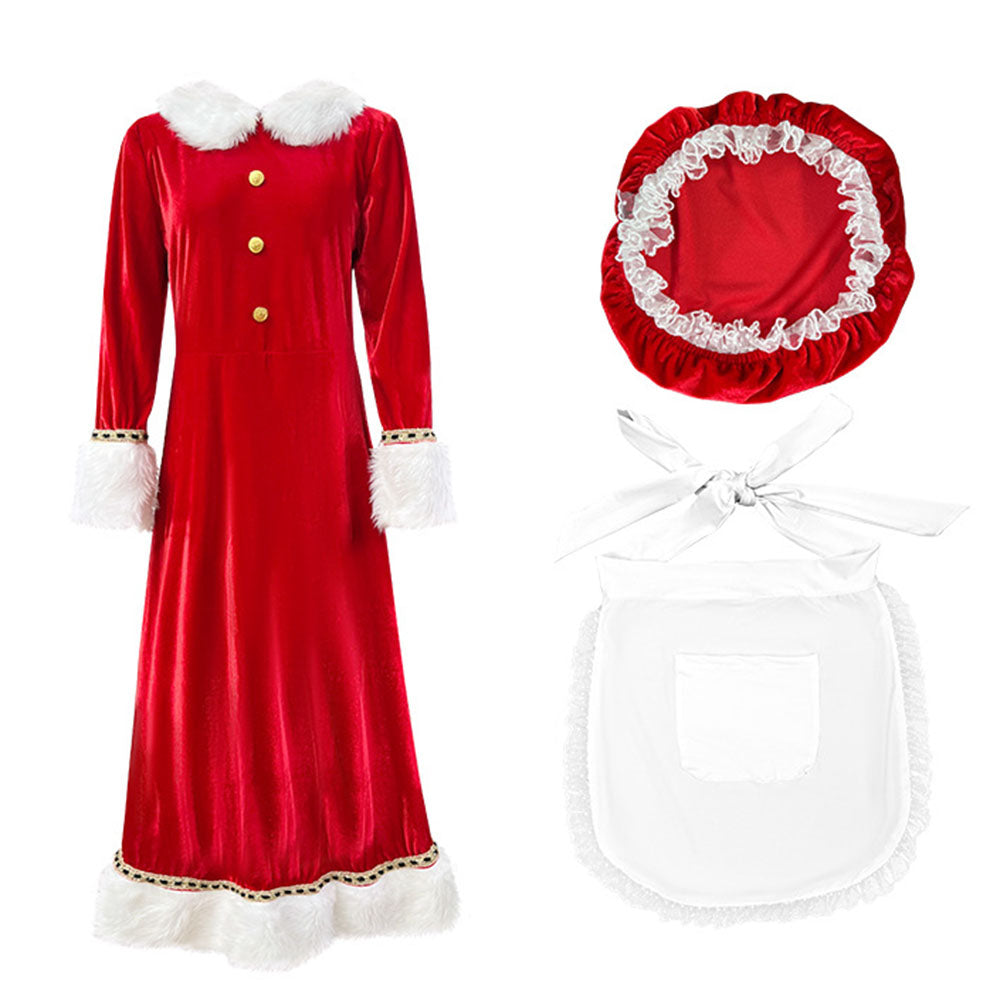 Christmas Women's Dress for Adult Party Performance Santa Xmas Outfits