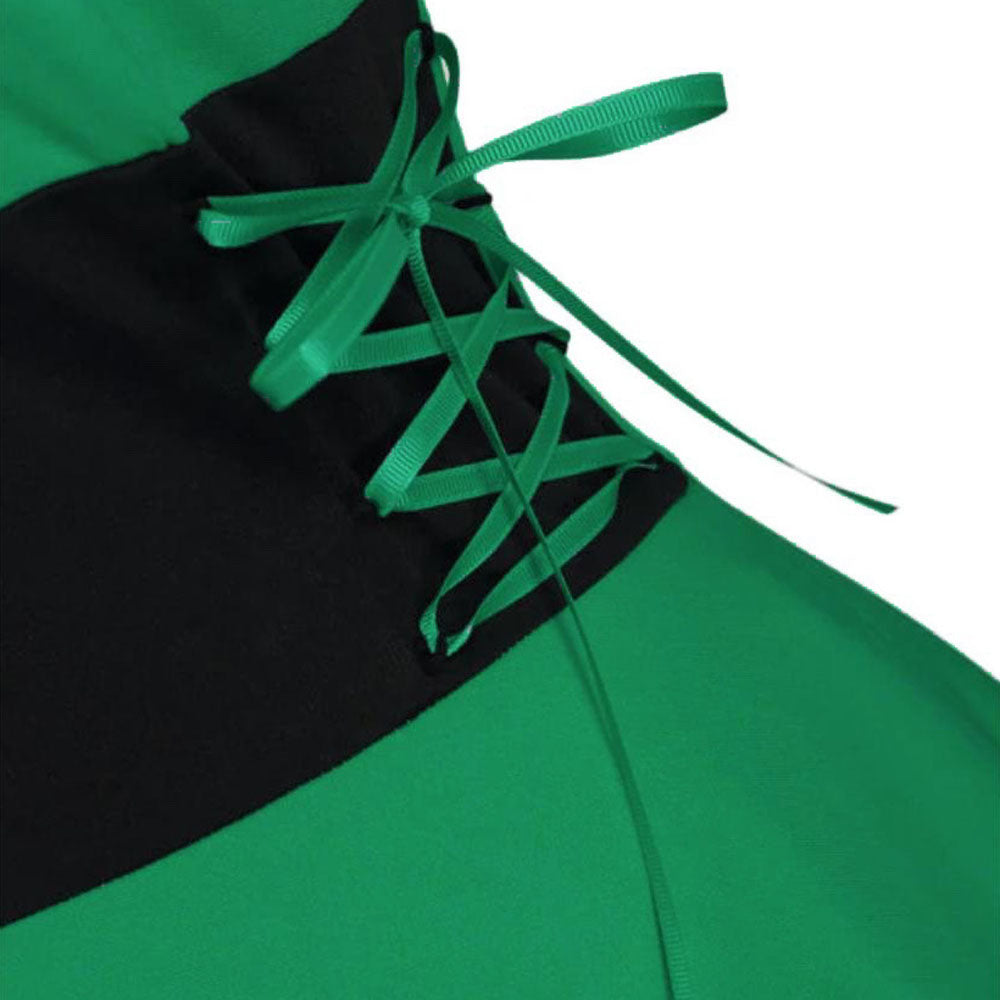 Womens Asymmetric Sleeveless Red Midi Merry Christmas Dress Costumes