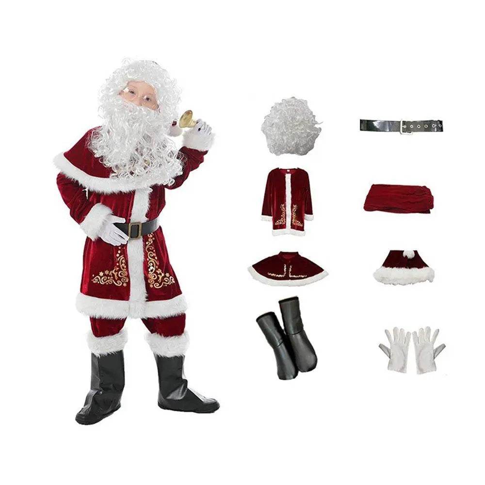 Children's Christmas Costumes Boys and Girls Santa Claus Costumes - ciclove