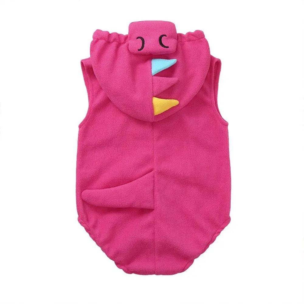 Children's Costume Cute Dinosaur Rose Red Shape One-piece Romper - ciclove