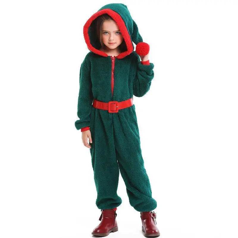 Christmas Family Matching Costume Onesies Hooded Pajamas Jumpsuit - ciclove