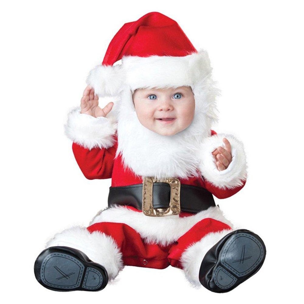 Christmas Baby Jumpsuit Santa Elf Elk Snowman Styling Costume Performance Costume