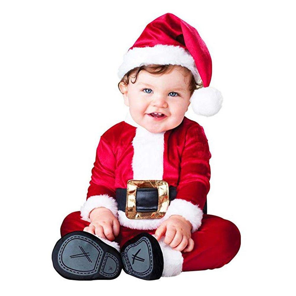 Christmas Baby Jumpsuit Santa Elf Elk Snowman Styling Costume Performance Costume