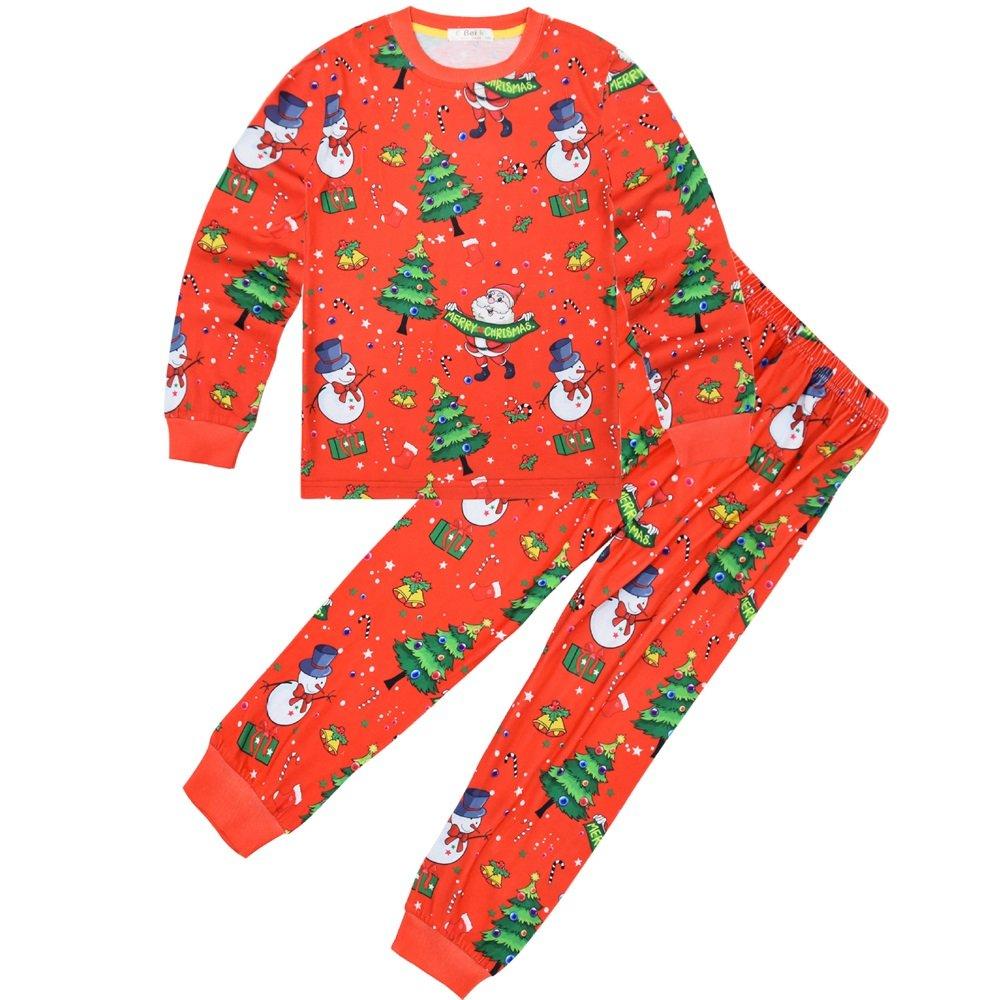 Christmas Children's Pajamas Long-sleeved Two-piece Suit