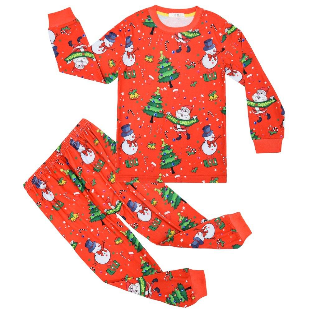 Christmas Children's Pajamas Long-sleeved Two-piece Suit