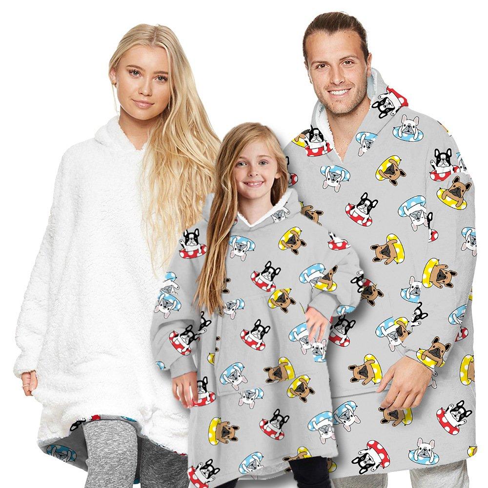 Family matching pajamas robes hoodie blanket Holiday Christmas Gifts