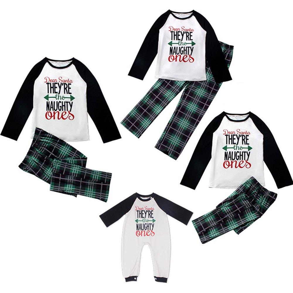 Christmas Family Matching Pajamas Print Long Sleeve Sleepwear Suit