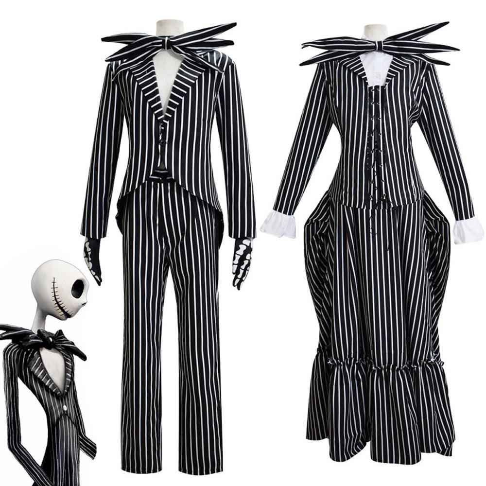 The Nightmare Before Christmas Jack Skellington Couples Cosplay Costume