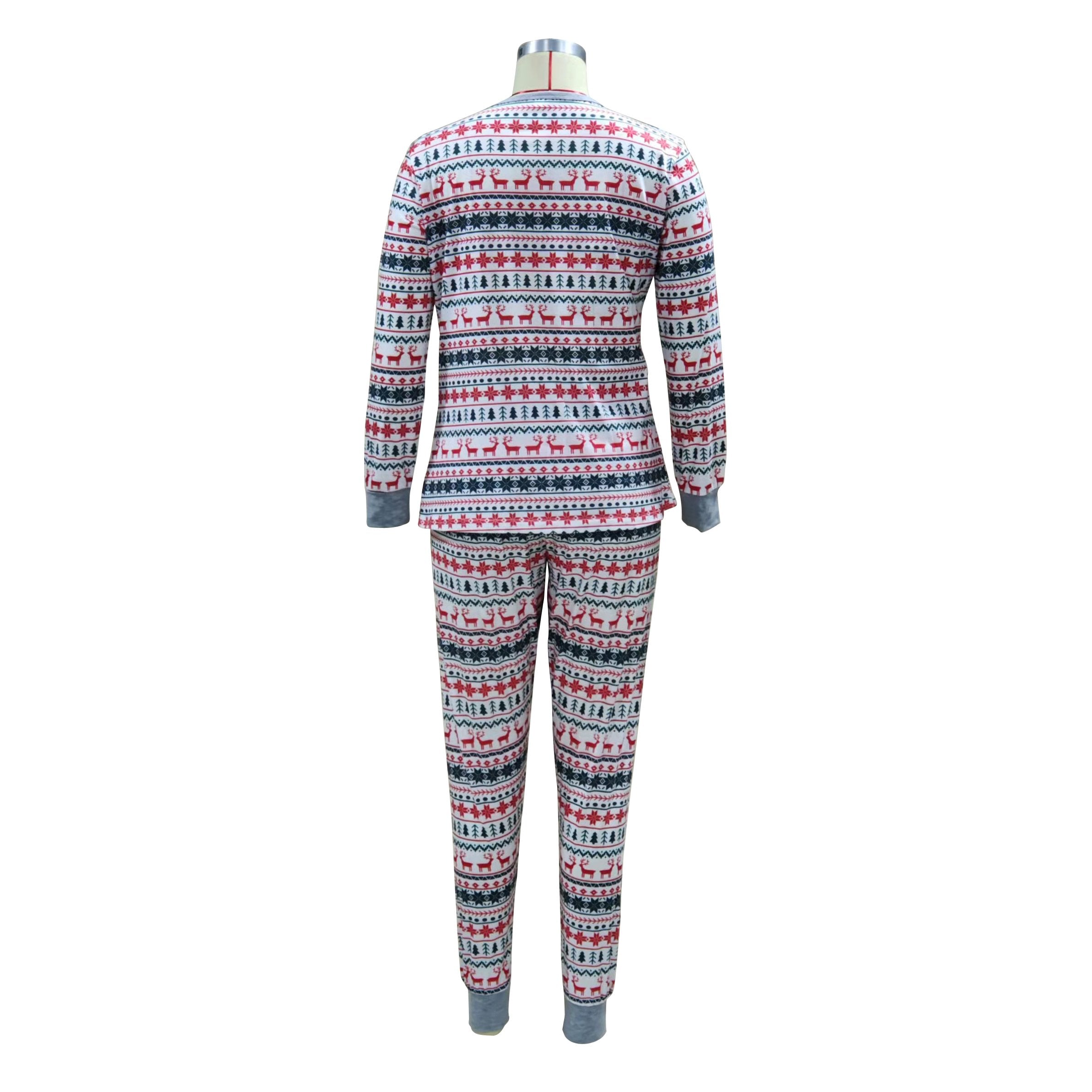 Lucky Elk Happy Christmas Family Couples Matching Pajamas Party Sets - ciclove