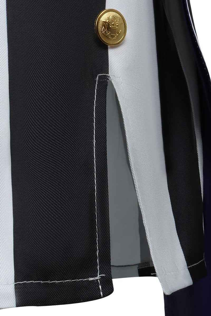 Women Classic Beetlejuice Dress Cosplay Costume for Halloween