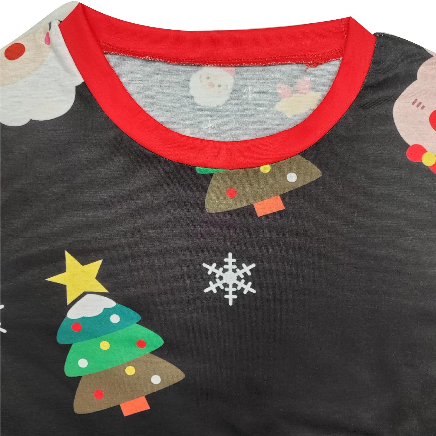 All-over Floral Print Long Sleeves Christmas Family Couples Matching Pajamas Party Sets - ciclove