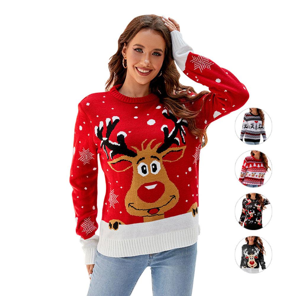 Ugly Casual pullover Christmas sweater for women - ciclove