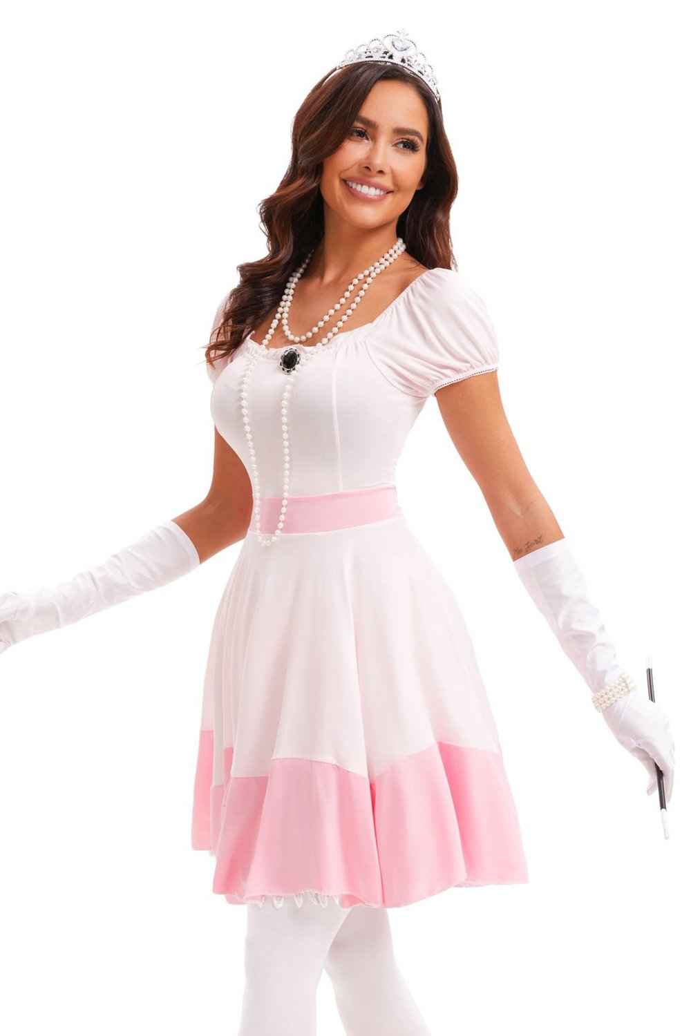 Peach Princess Costume Snow White Halloween