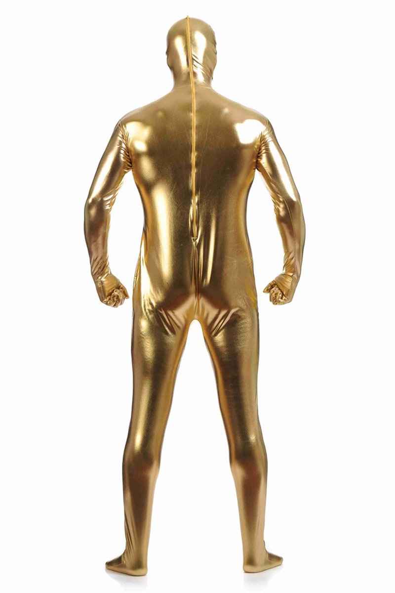 Men's Fully-Enclosed Jumpsuit Gummed Zentai Catsuits