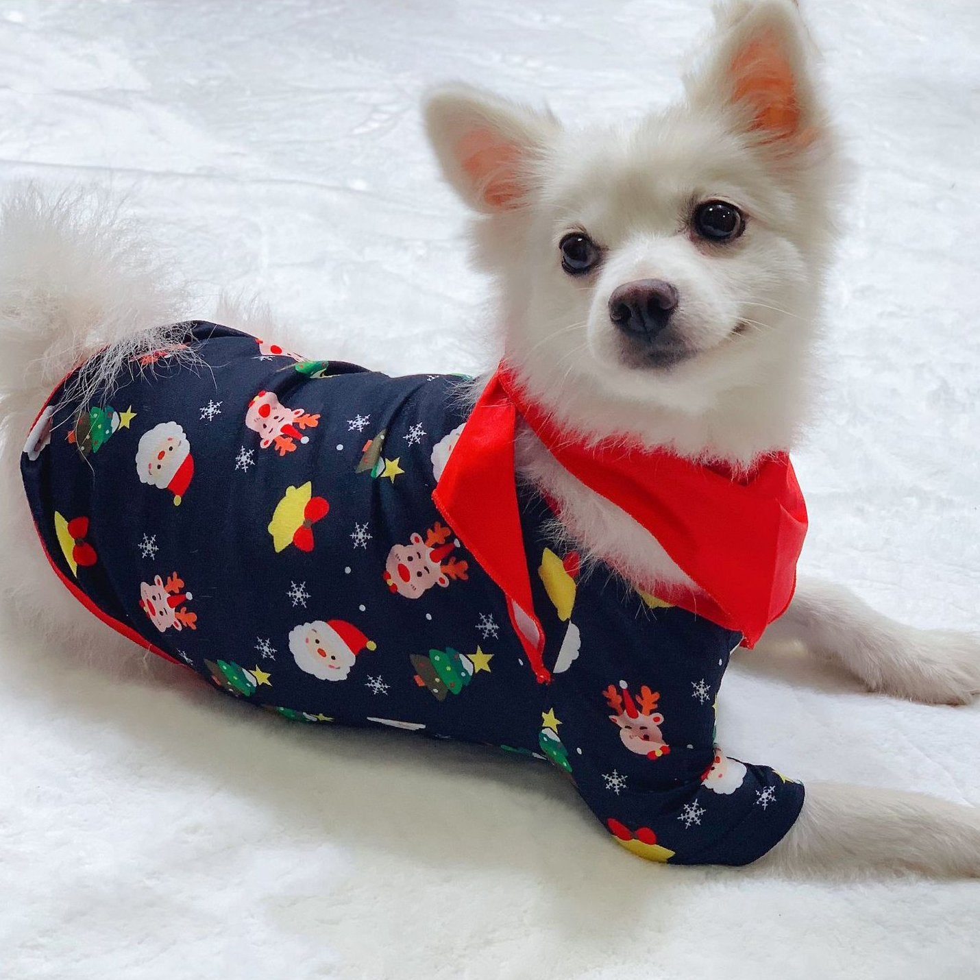 All-over Floral Print Long Sleeves Christmas Family Couples Matching Pajamas Party Sets - ciclove