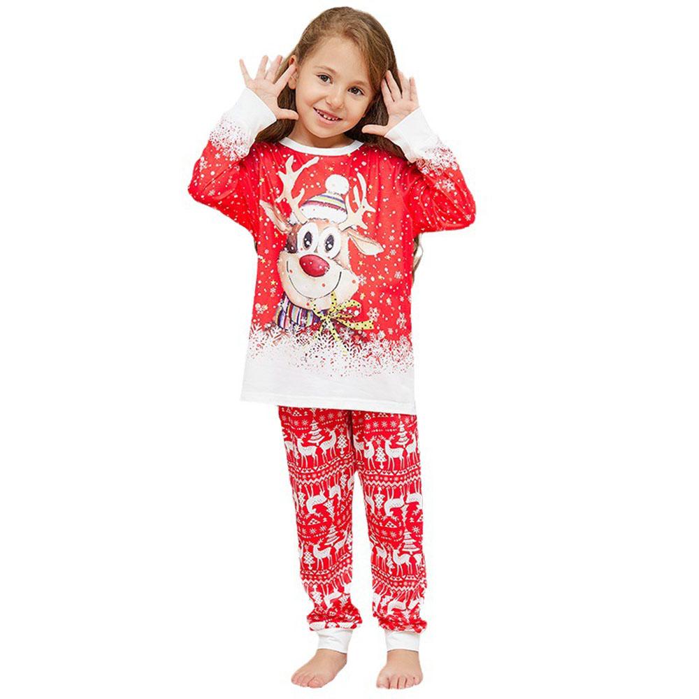 Christmas Reindeer Print Family Couples Matching Pajamas Party Sets - ciclove