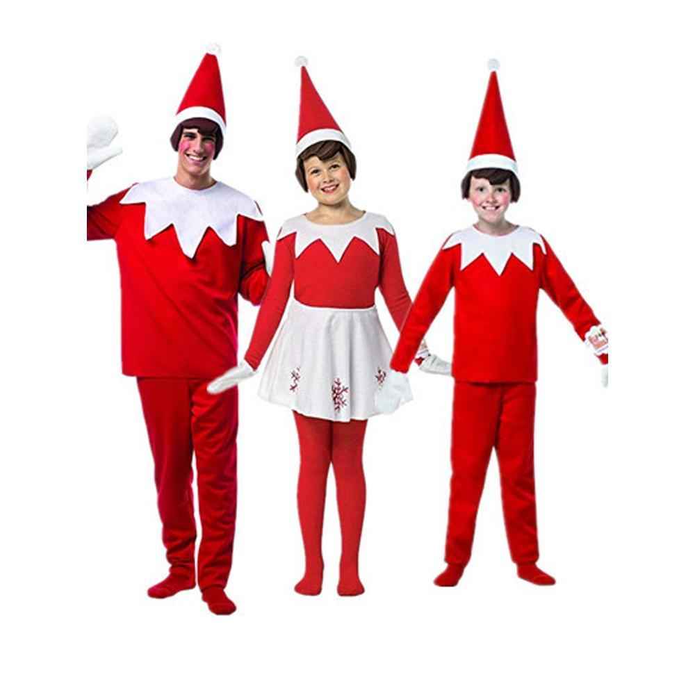 Christmas Costumes for Kids Elf Cosplay Halloween Outfit Party Two Pieces