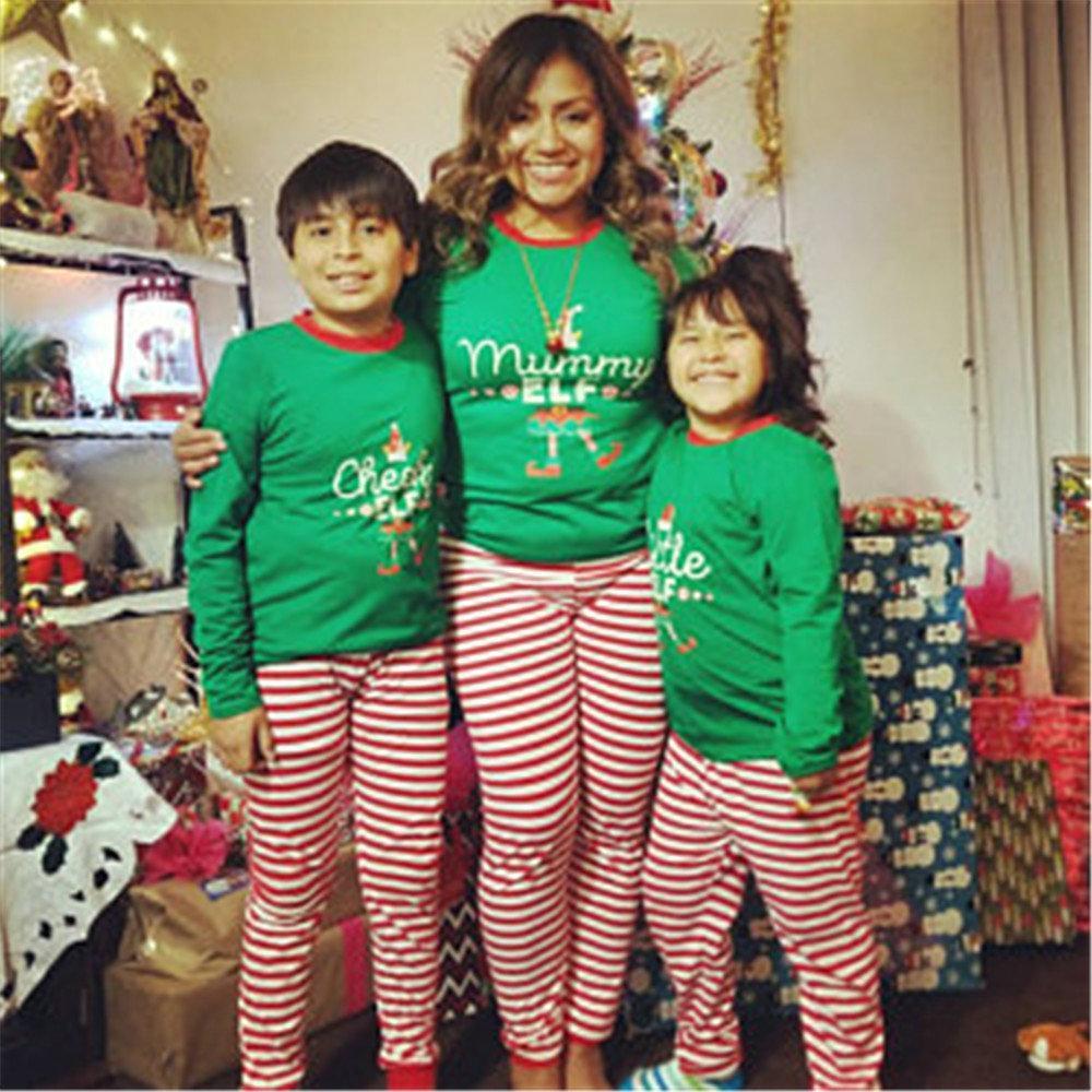 Christmas Family matching Pajamas Sets Santa Stiped Clothing for Daddy Momy me Baby Kids Gift 2022