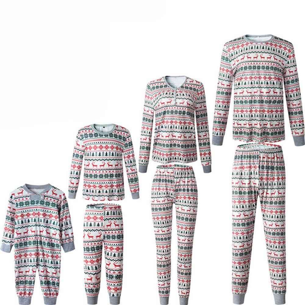 Family Matching Pajamas Christmas Home Set for Parents and Kids