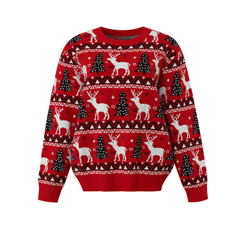 Christmas Family Matching Outfits Mum Daughter Warm Sweaters - Ciclove