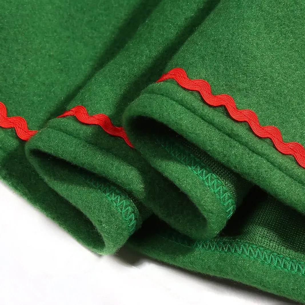 Elf Costume for Girls Boy Kids Christmas Party Dress Outfit - ciclove