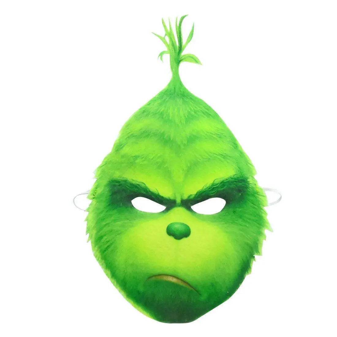 Green Monster Grinch Kids Boys Costume Mask Golves Set Christmas Gift - ciclove