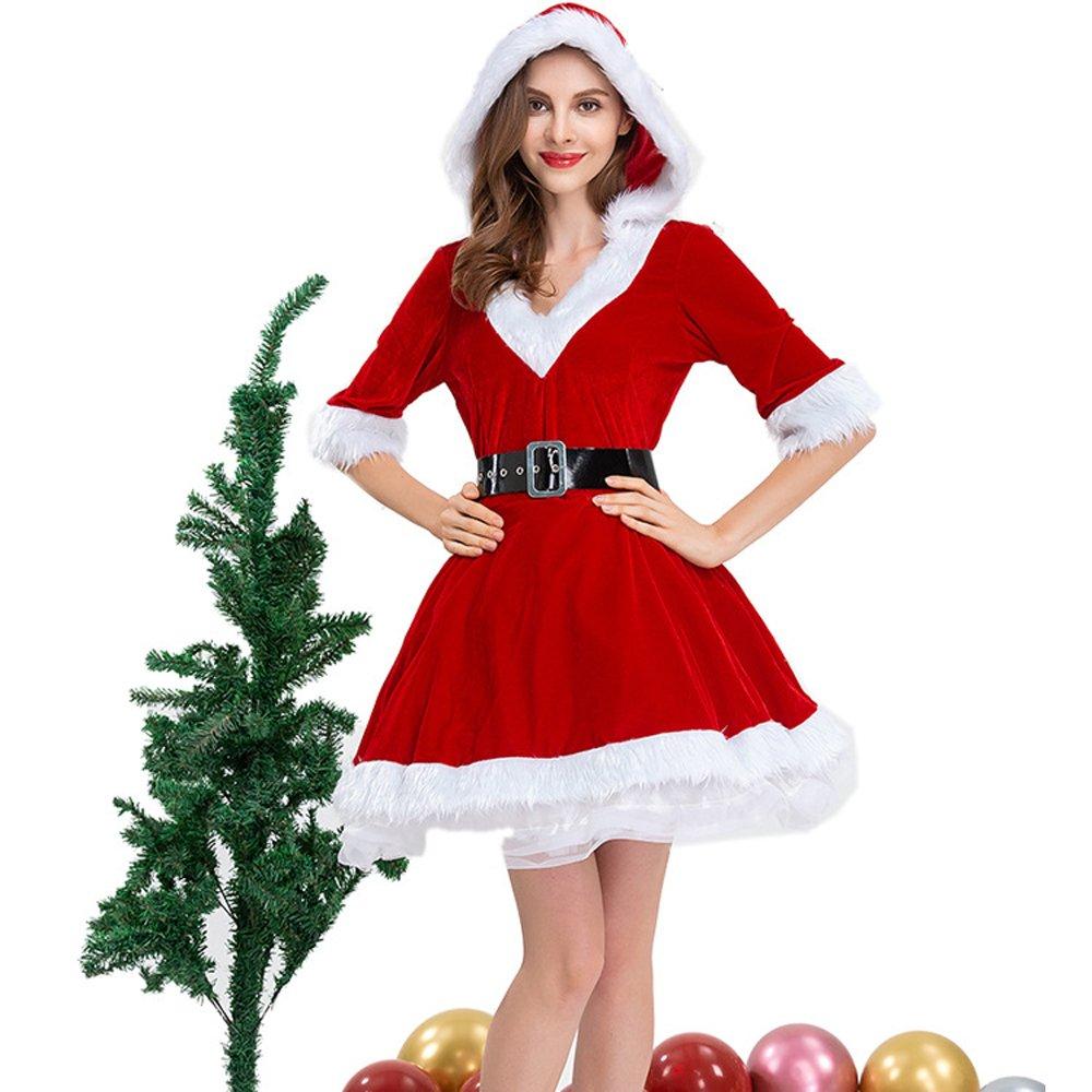 Christmas Costumes Christmas Eve  Stage Performance Dress for Adult Women