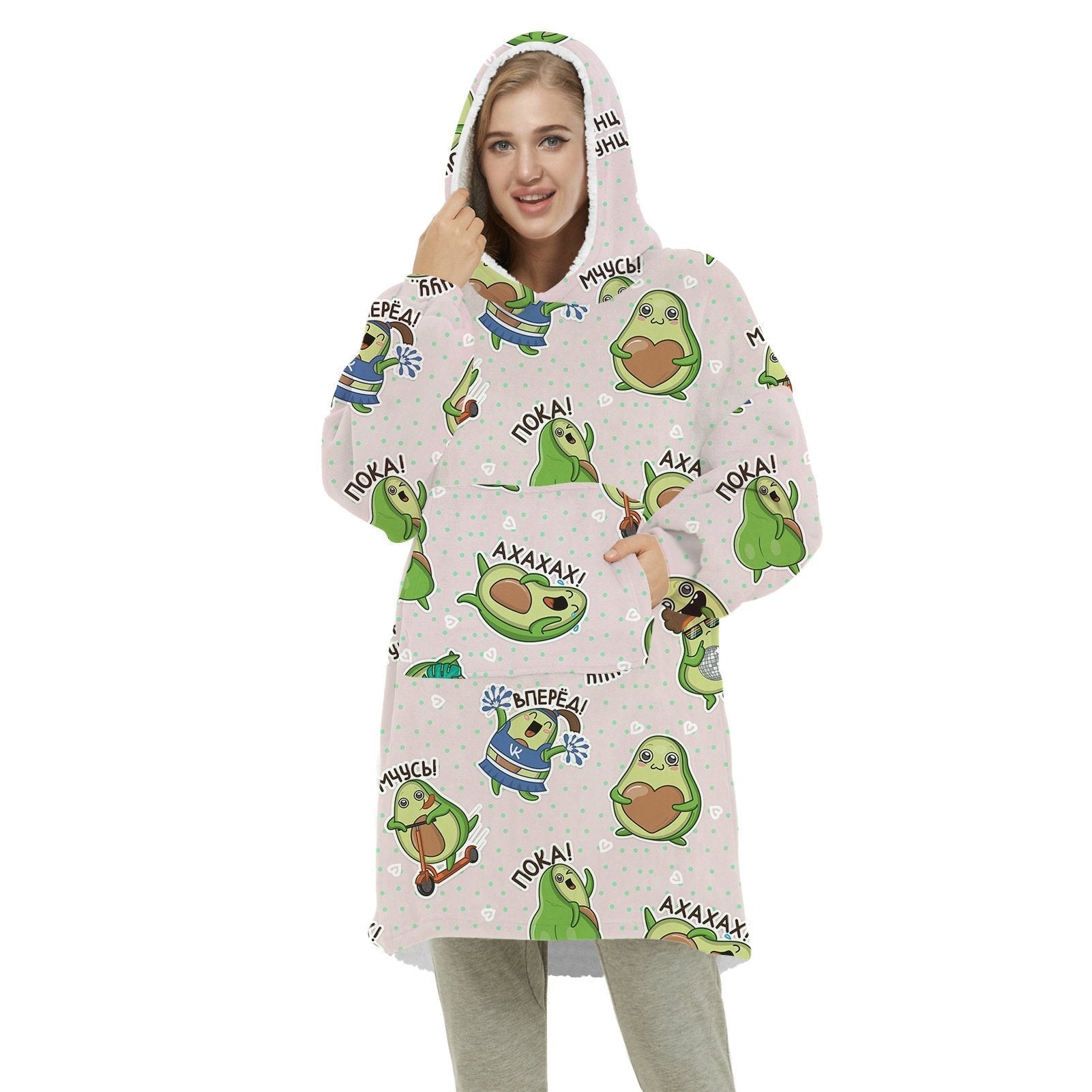 Christmas Eve Cloth Women Men Couple Printing Men's and Women's Winter Wear Blanket Sweater