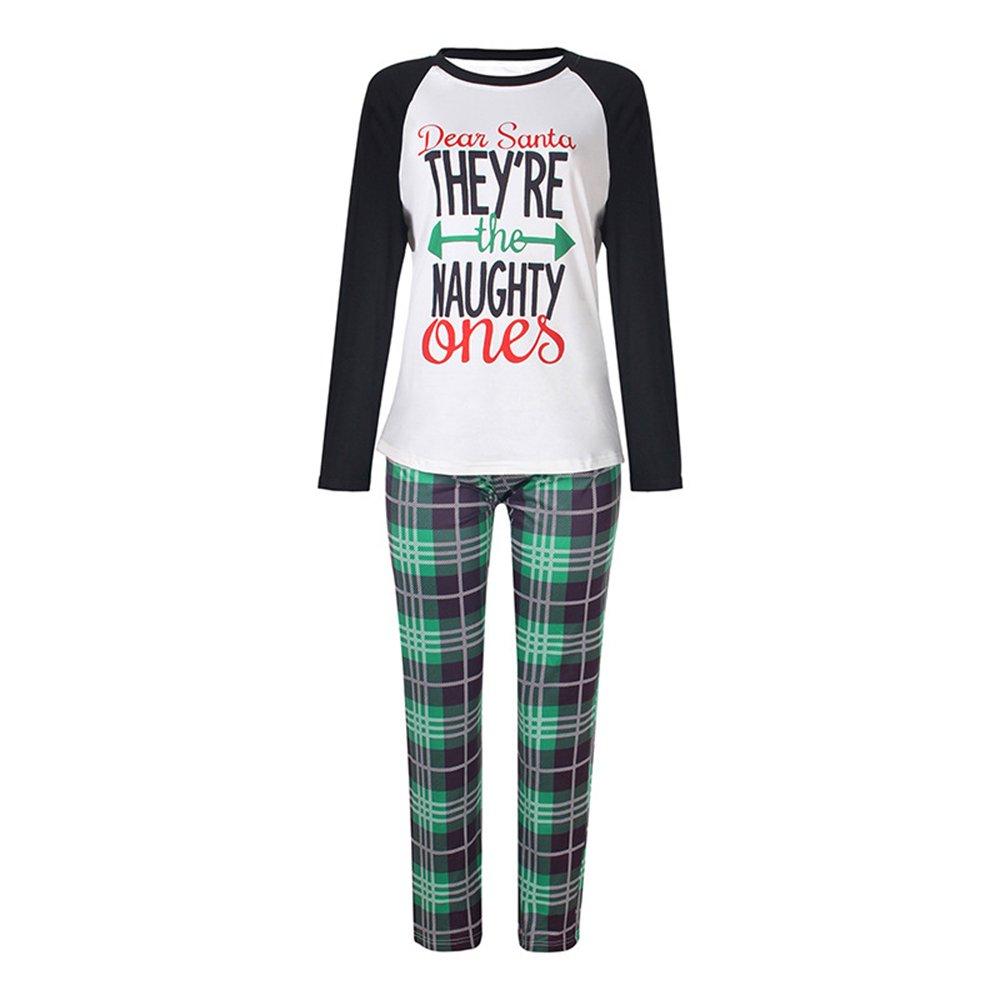 Christmas Family Matching Pajamas Print Long Sleeve Sleepwear Suit