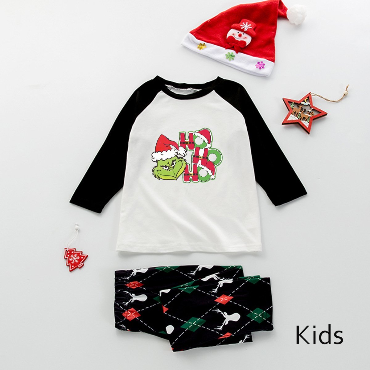 Family Matching Pajamas Christmas Two Pieces Printed Letter Sleepwear Set