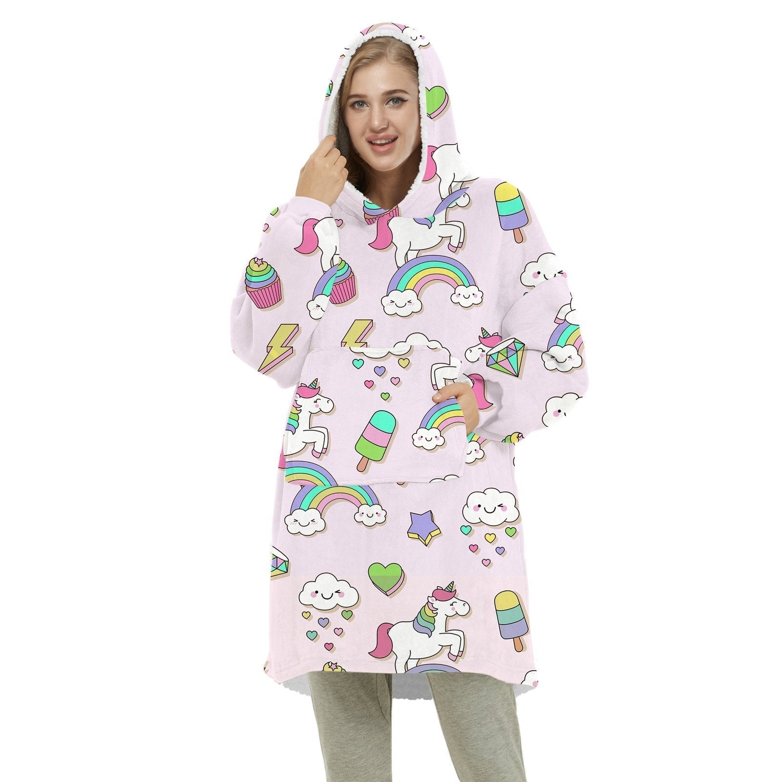 Christmas Eve Cloth Women Men Couple Printing Men's and Women's Winter Wear Blanket Sweater