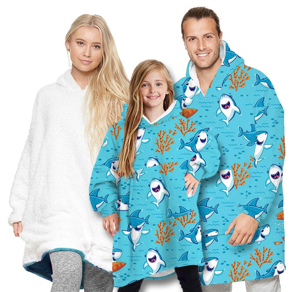 Family matching pajamas robes hoodie blanket Holiday Christmas Gifts