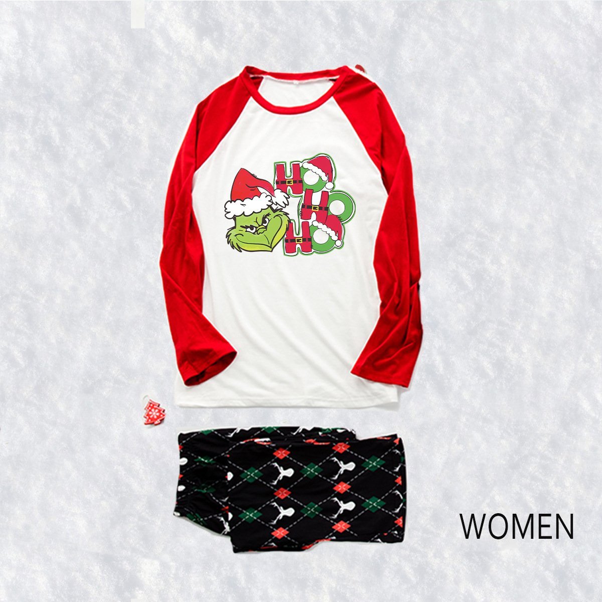 Family Matching Pajamas Christmas Two Pieces Printed Letter Sleepwear Set