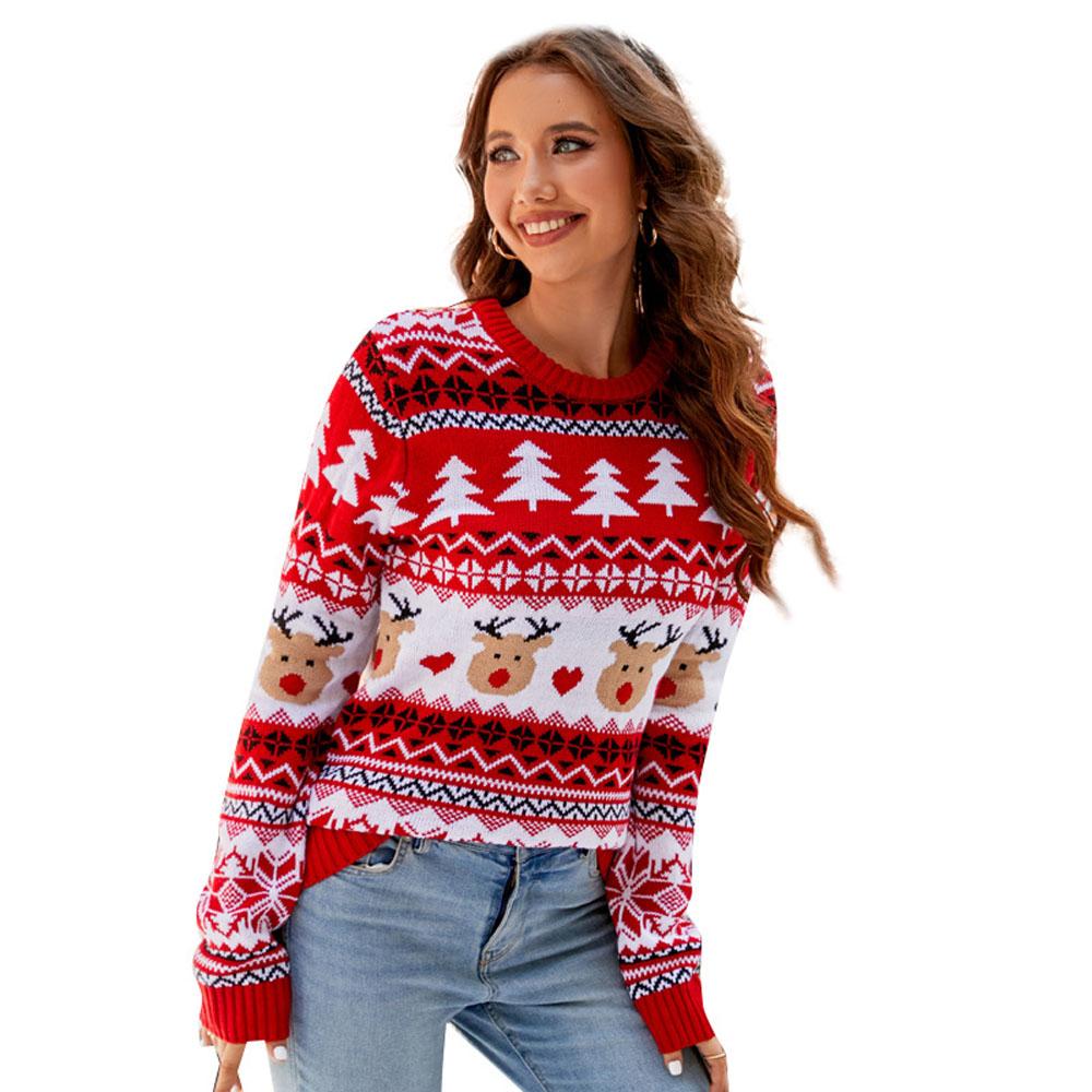 Ugly Casual pullover Christmas sweater for women - ciclove