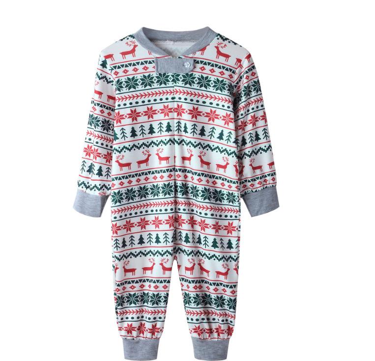 Lucky Elk Happy Christmas Family Couples Matching Pajamas Party Sets - ciclove