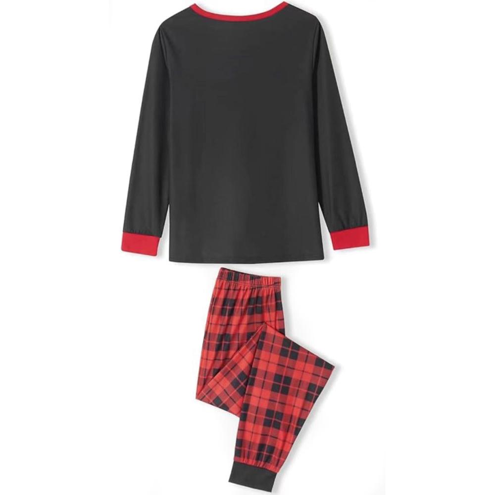 Black Lucky Elk Christmas Family Couples Matching Pajamas Party Sets - ciclove