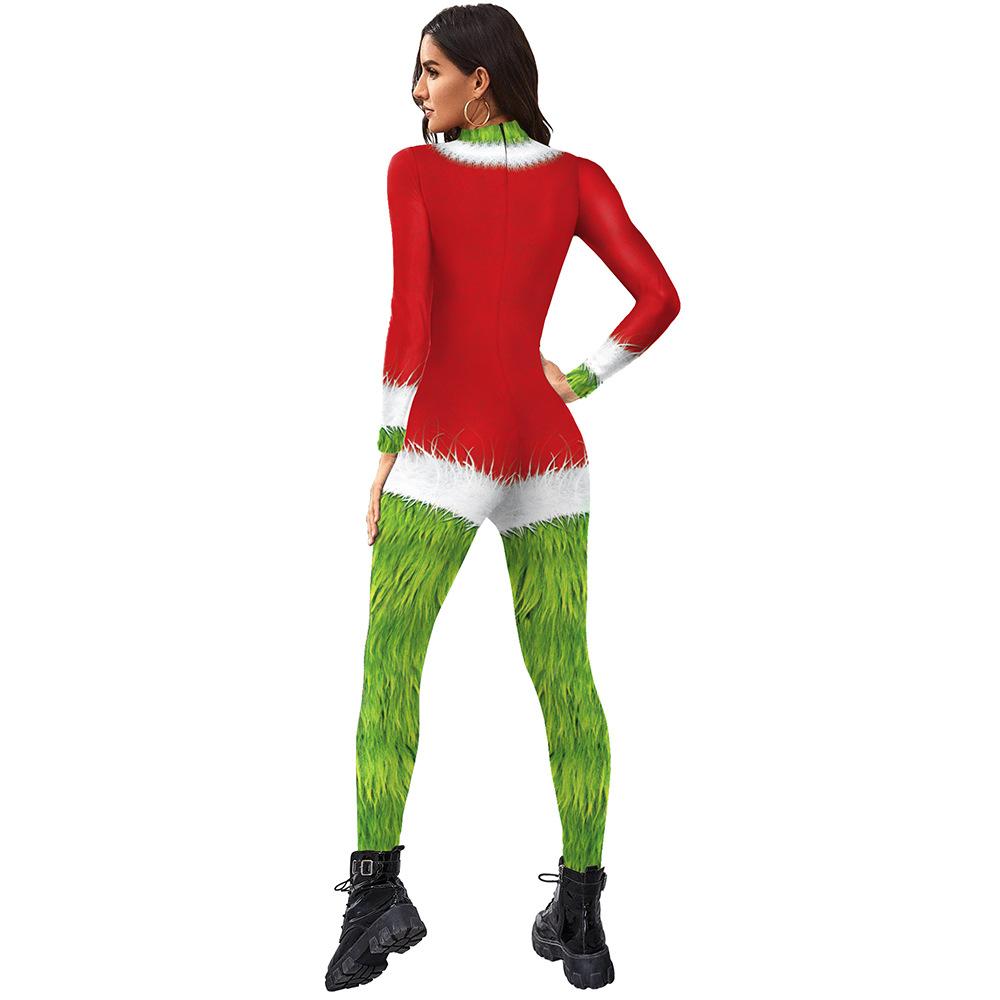 Christmas The Grinch 3D Printed jumpsuits onesies for women - ciclove