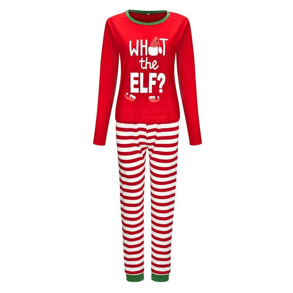 Christmas Family matching Pajamas Sets Santa Printed ELF for Dady Mom Baby Kids Gift - ciclove
